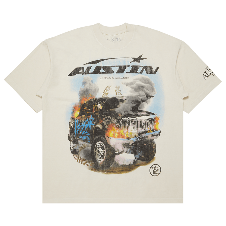 Hellstar x Post Malone Austin Tee "Cream"