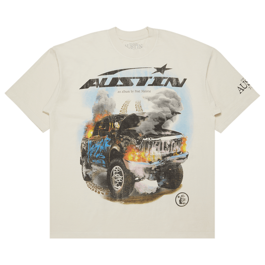 Hellstar x Post Malone Austin Tee "Cream"