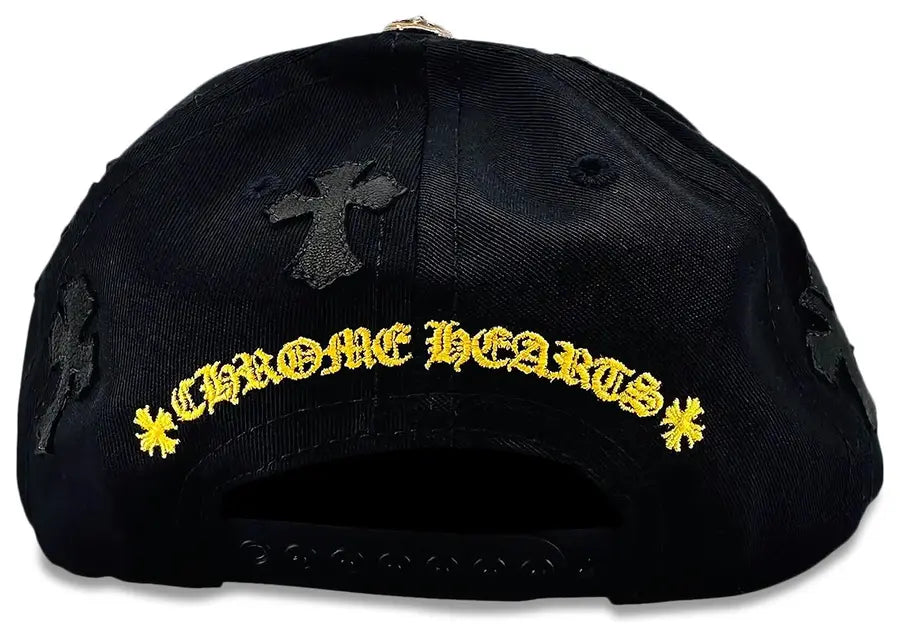 Chrome Hearts Black/Yellow Crosses Patch Hat