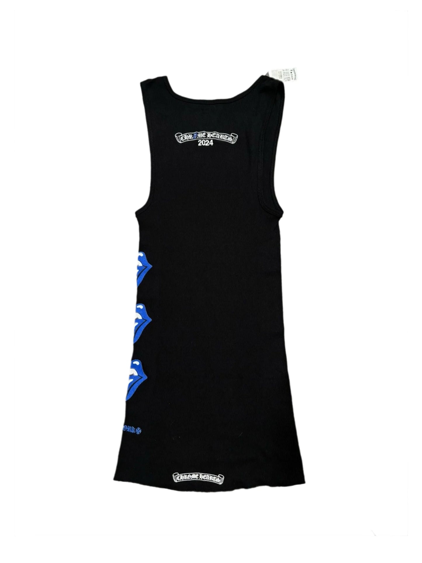 Chrome Hearts Blue "Rolling Stones" Tank Top