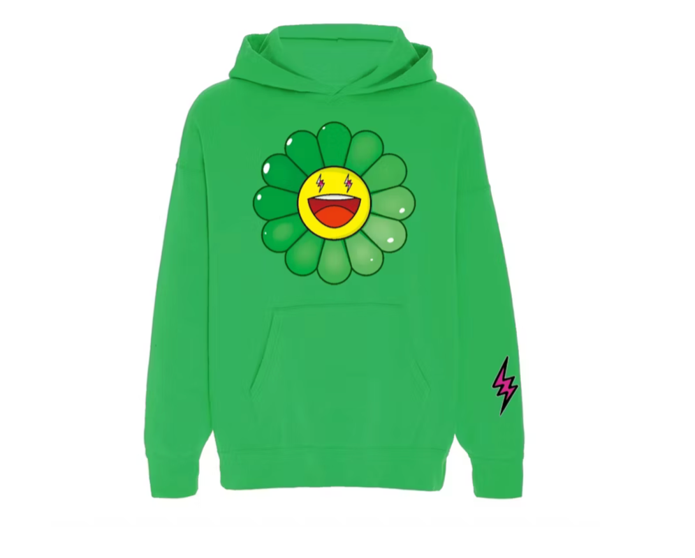 J Balvin x Murakami Green Hoodie