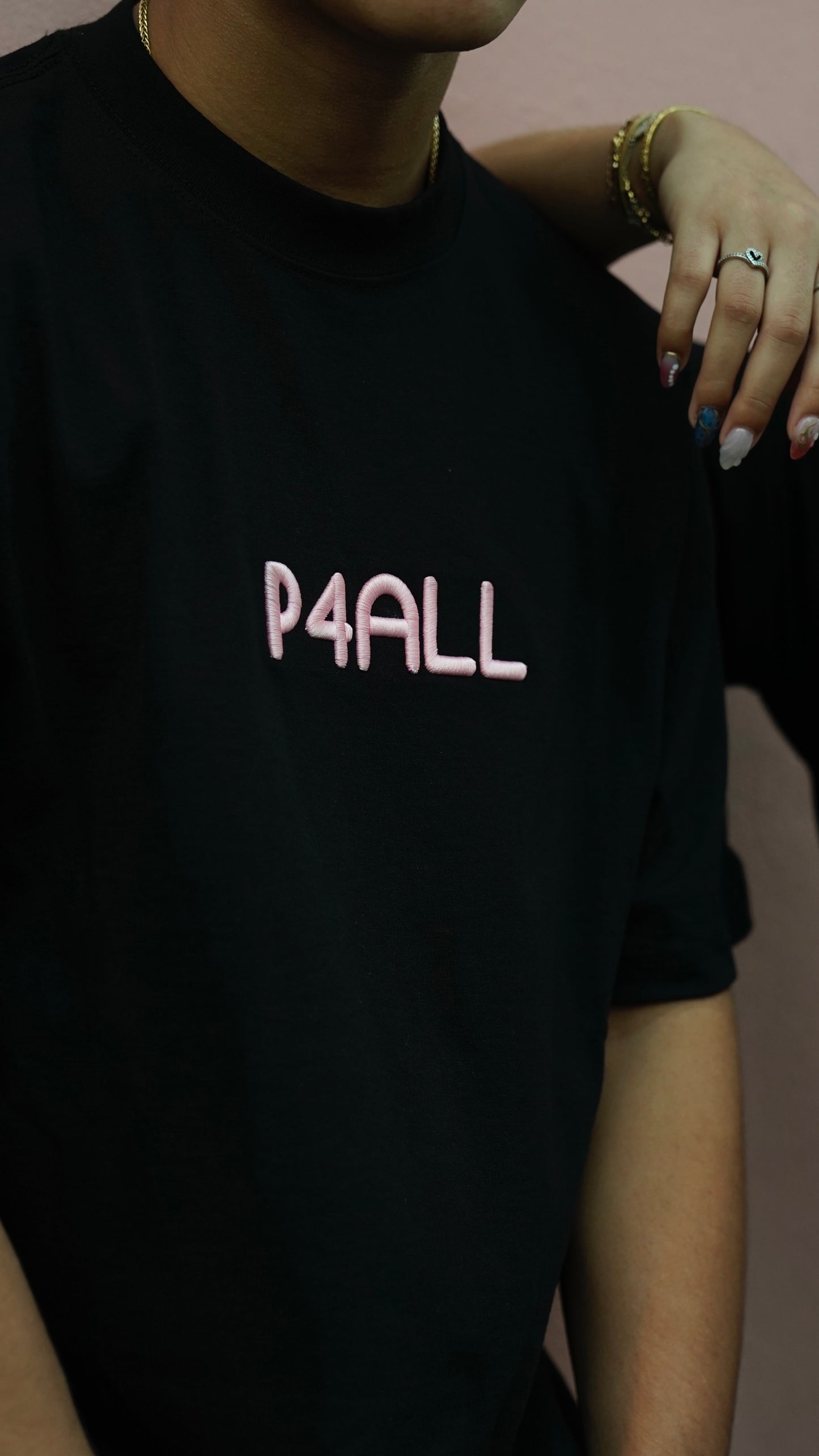 20's Pink Embroided Tee