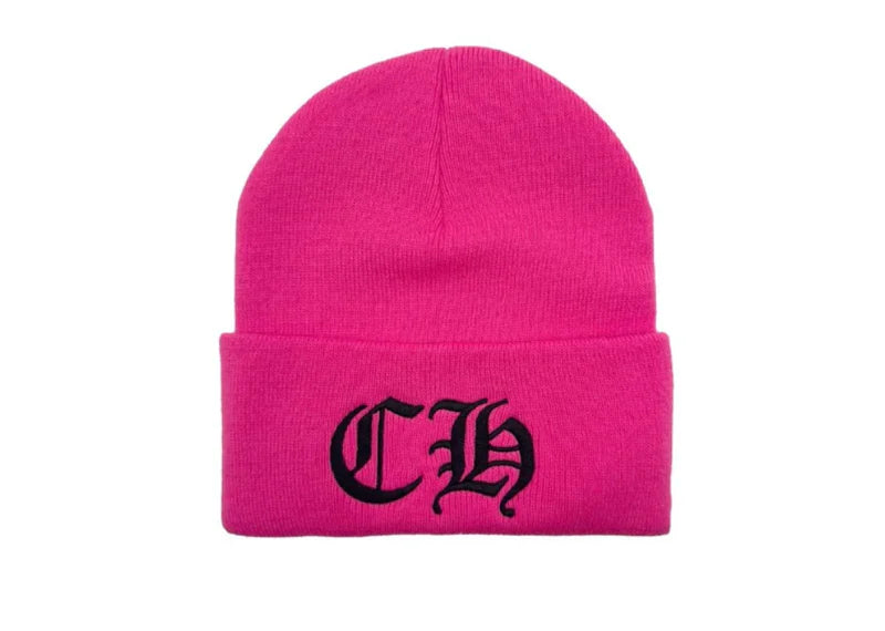 Chrome Hearts Pink CH Beanie