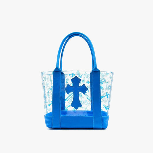 Chrome Hearts Blue Cross PVC Tote Bag