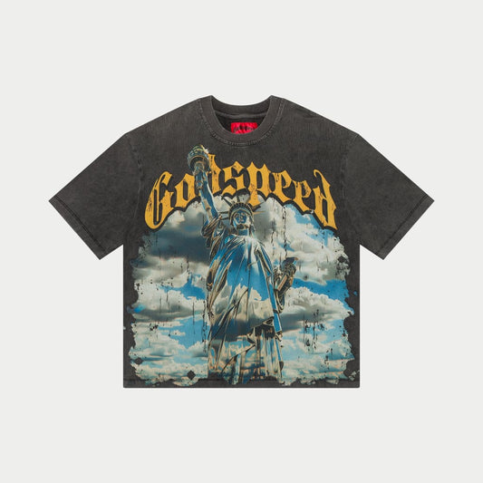 Godspeed "Liberty Tee" Wash Black