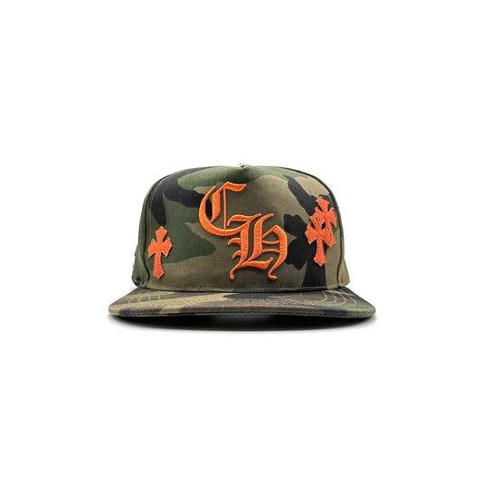 Chrome Hearts Camo Orange Camo Hat